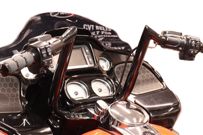 مقود دراجة نارية Folsom Prison Road Glide 2015-2017 CVO Road Glide أسود 12 بوصة Tab Performance