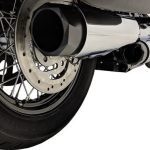 Softail Short 2018- Up Harley-Davidson Softail Chrome Tip Slip On Muffler Compatible Exhaust Pipes with Zombie Baffles (Loud) and Chrome Billet Aluminum Twist Tips Tab Performance
