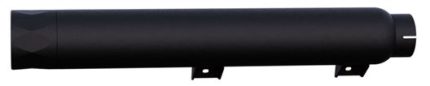 2025-Up Harley-Davidson Cruiser/Softail Cruiser 2-1 Slip-On Muffler 4 Inch Black Chrome Straight Cut Tip 2.5 Inch Louvered Core Baffles (Medium) Tab Performance