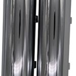 14-Up Harley Davidson Sportster XL Chrome Tip Slip On Muffler Compatible Exhaust Pipes-2.25 Inch Louvered Core Baffles (Medium)-3.5 Inch Chrome Billet Aluminum Slash Cut End Cap-Sportster Tab Performance