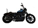 ⁦14 -Up Harley Davidson Sportster XL Black Tip Slip On Muffler Compatible Exhaust Pipes with Zombie Baffles (Loud) and Chrome Billet Aluminum Slash Cut End Caps Tab Performance⁩ - الصورة ⁦2⁩