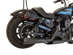 14 -Up Harley Davidson Sportster XL Black Tip Slip On Muffler Compatible Exhaust Pipes with Zombie Baffles (Loud) and Chrome Billet Aluminum Twist End Caps Tab Performance - Image 4