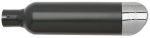 14-21 Harley Davidson Street 500/570 Black Tip Compatible Street Exhaust Pipes 2.25 Inch Louvered Core Baffles (Medium) 4 Inch Chrome Slash Cut Tip Tab Performance