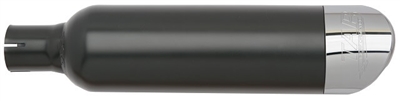 14-21 Harley Davidson Street 500/570 Black Tip Compatible Street Exhaust Pipes 2.25 Inch Louvered Core Baffles (Medium) 4 Inch Chrome Straight Cut Tip Tab Performance