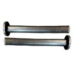 Indian Challenger/Pursuit 2-1 No Black Zombie Baffles (Loud) 4 Inch Chrome Slash Cut Tip Tab Performance