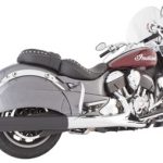 Indian Black Soft Bags B.A.M. 4.0 Inch Slip On Muffler Sticks Exhaust Pipes Soft Bags with Zombie Baffles (Loud) and No Tips Tab Performance