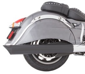 Indian Black Soft Bags B.A.M. 4.0 Inch Slip On Muffler Sticks Exhaust Pipes Soft Bags with Zombie Baffles (Loud) and No Tips Tab Performance