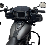 Folsom Prison Series Handlebars for Indian Touring Models Black Handle Bar Height Plus 8 Tab Performance