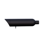 2025-Up Indian Scout 2-1 Slip-On Muffler 4 Inch Black Straight Cut Tip Zombie Baffles (Loud) Tab Performance