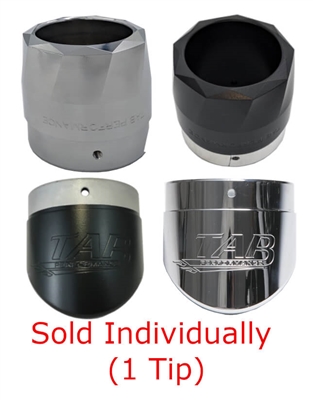 22-Up Indian Chief 3.5 Black Tip Slip On Muffler Compatible Exhaust Pipes Zombie Baffles (Loud) 3.5 Inch Chrome Billet Aluminum Twist End Cap Tab Performance