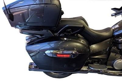 2018-حتى نظام عادم Yamaha Star B.A.M. Slip On Muffler Stick مع كاتم صوت Zombie (صاخب) وأطراف كروم مقصوصة مستقيمة من Tab Performance