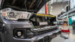 ⁦16-23 Tacoma Behind The Grille Dual 10 Inch LED Light Bar Mount SDHQ Offroad⁩ - الصورة ⁦7⁩