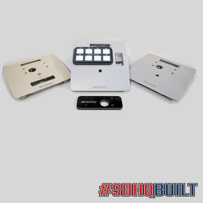 70-1132-G3.34-JMKL 15-17 Sivlerado/Sierra 1500/2500/3500 Switch Pros 9100 Overhead Keypad Mount W/O Sunroof W/O Power Sliding Rear Window W/O Garage Door Opener Shale Color Panel SDHQ Offroad - الصورة 1
