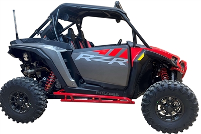 2024-Up Polaris RZR XP 1000 Rock Sliders Red 2 Seater Tab Performance
