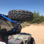 Polaris RZR Spare Tire Rack Velocity Blue Tab Performance