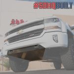16-18 Silverado Stock Bumper Skid Plate Deletes OEM Tow Hooks With Oil Pan Skid SDHQ Offroad - Image 2
