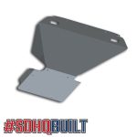16-18 Silverado Stock Bumper Skid Plate Retains OEM Tow Hooks With Oil Pan Skid SDHQ Offroad - Image 3
