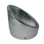 5 inch Exhaust Tips (Sold Individually 1 pc) 5 Inch Chrome Slash Cut Tip Tab Performance