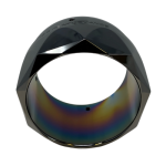 5 inch Exhaust Tips (Sold Individually 1 pc) Midnight Chrome Straight Cut Tip Tab Performance