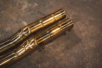 2010-2016 Audi B8, B8.5 S4, S5 3.0, 4.2L Catback T304 Stainless Steel Finished in Anodized Gold, Carbon Fiber 3.5 Inch Outlet Tips Valvetronic Designs - Image 5