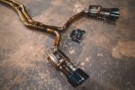 2018-2026 Audi C8 RS6,RS7 4.0L Catback Grade 5 Titanium Bespoke Oval OEM Style Black Stainless Steel Valvetronic Tips Valvetronic Designs - Image 3
