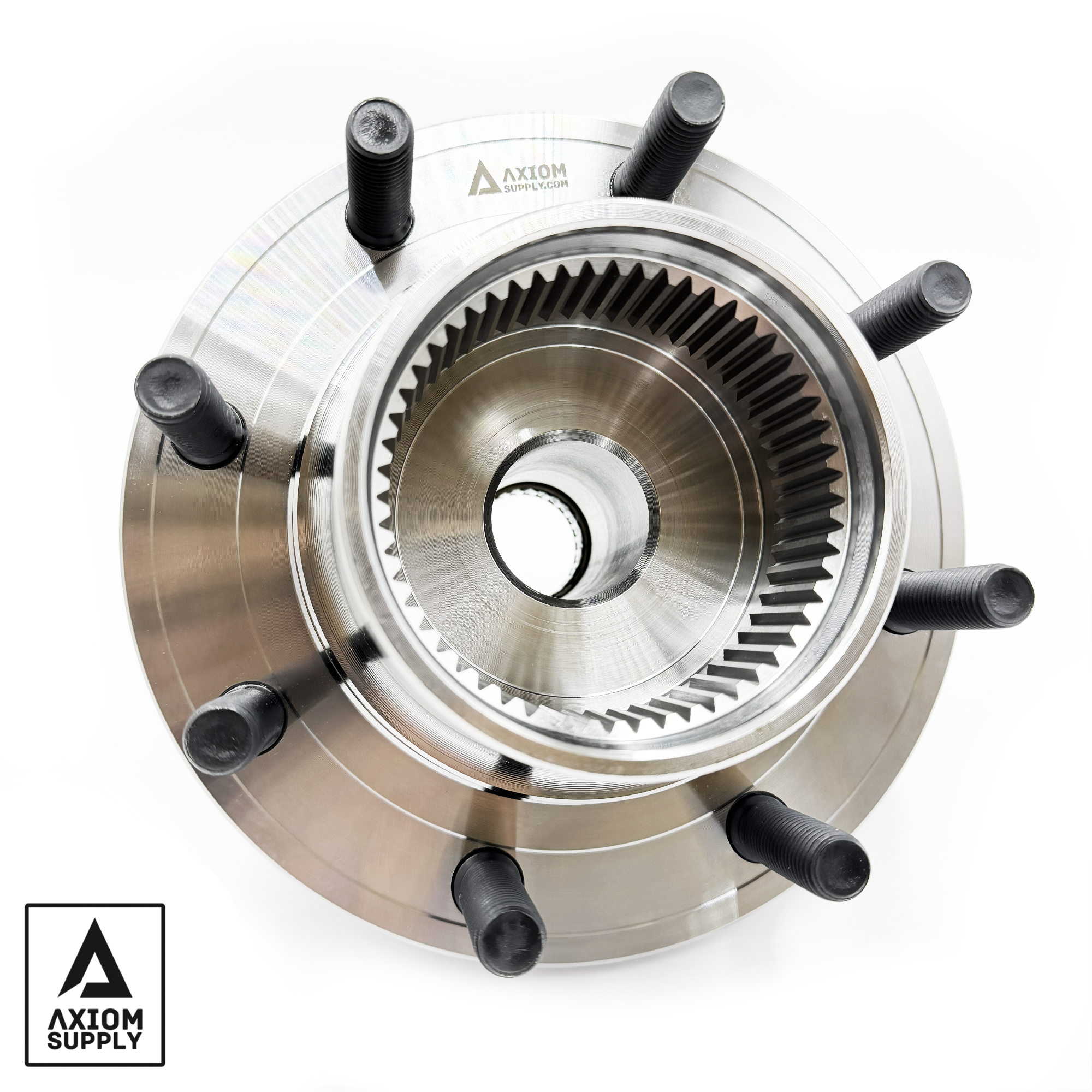 AX515056-XXVEZ Front Wheel Bearing and Hub Assembly Fine Thread Studs For 1999–2004 Ford F250/F350 Superduty 4WD 2000–2005 Excursion Axiom Supply - Image 1