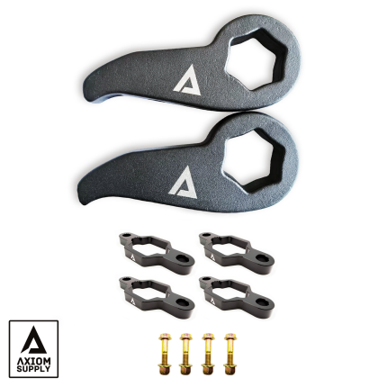 Leveling Kit Stage 1 For 20-26 Silverado/Sierra 2500/3500 HD Torsion Key and Shock Spacer Kit Up to 2 Inch Front Lift Axiom Supply
