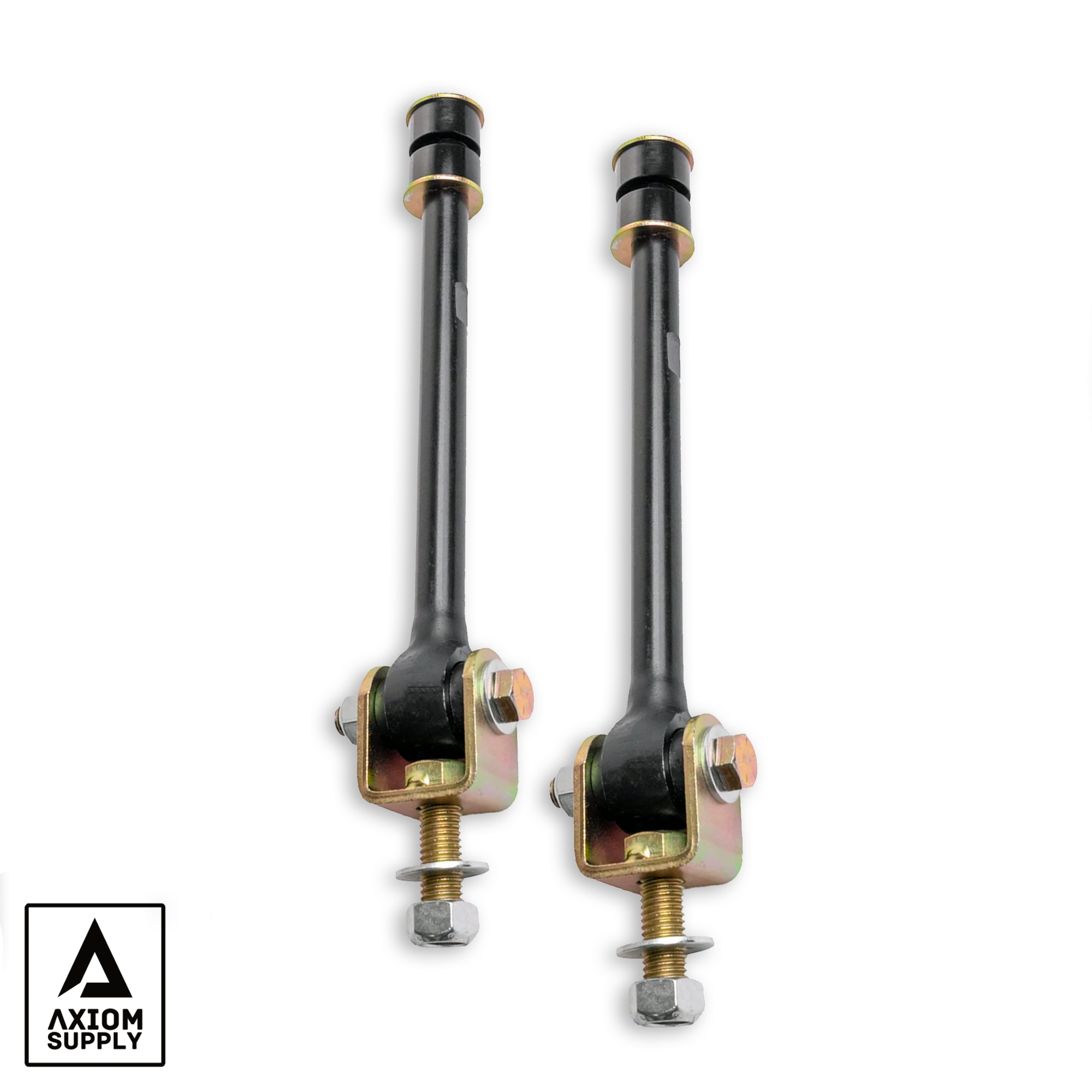 AXGMEL46-XXVEZ Heavy Duty Sway Bar End Link Kit 11 Inch Length Fits 4–6 Inch Lifted 01-19 Silverado/Sierra 2500/3500 and Hummer H2 Axiom Supply - الصورة 1