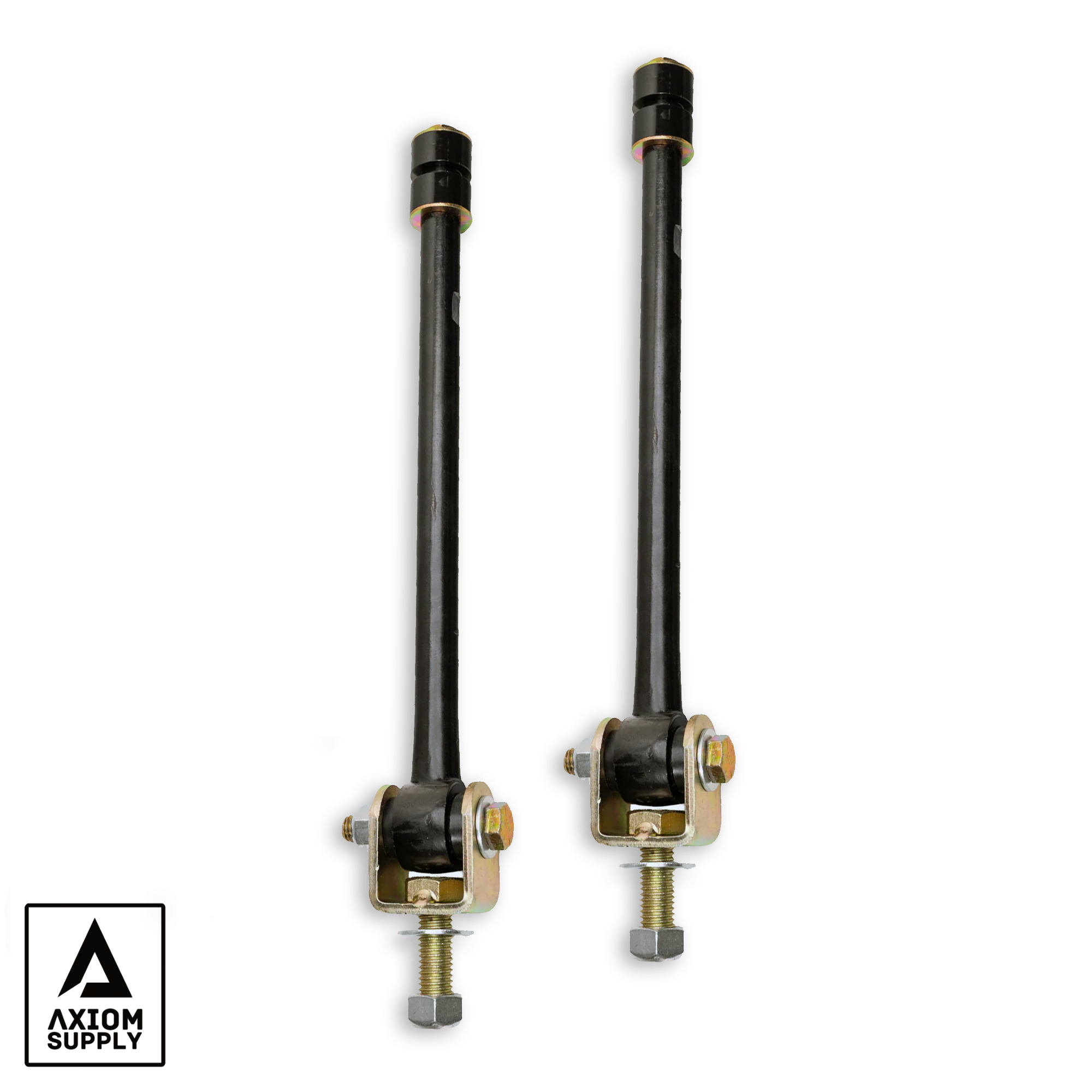 AXGMEL79-XXVEZ Heavy Duty Sway Bar End Link Kit 14.25 Inch Length Fits 7-9 Inch Lifted 01-19 Silverado/Sierra 2500/3500 and Hummer H2 Trucks Axiom Supply - الصورة 1