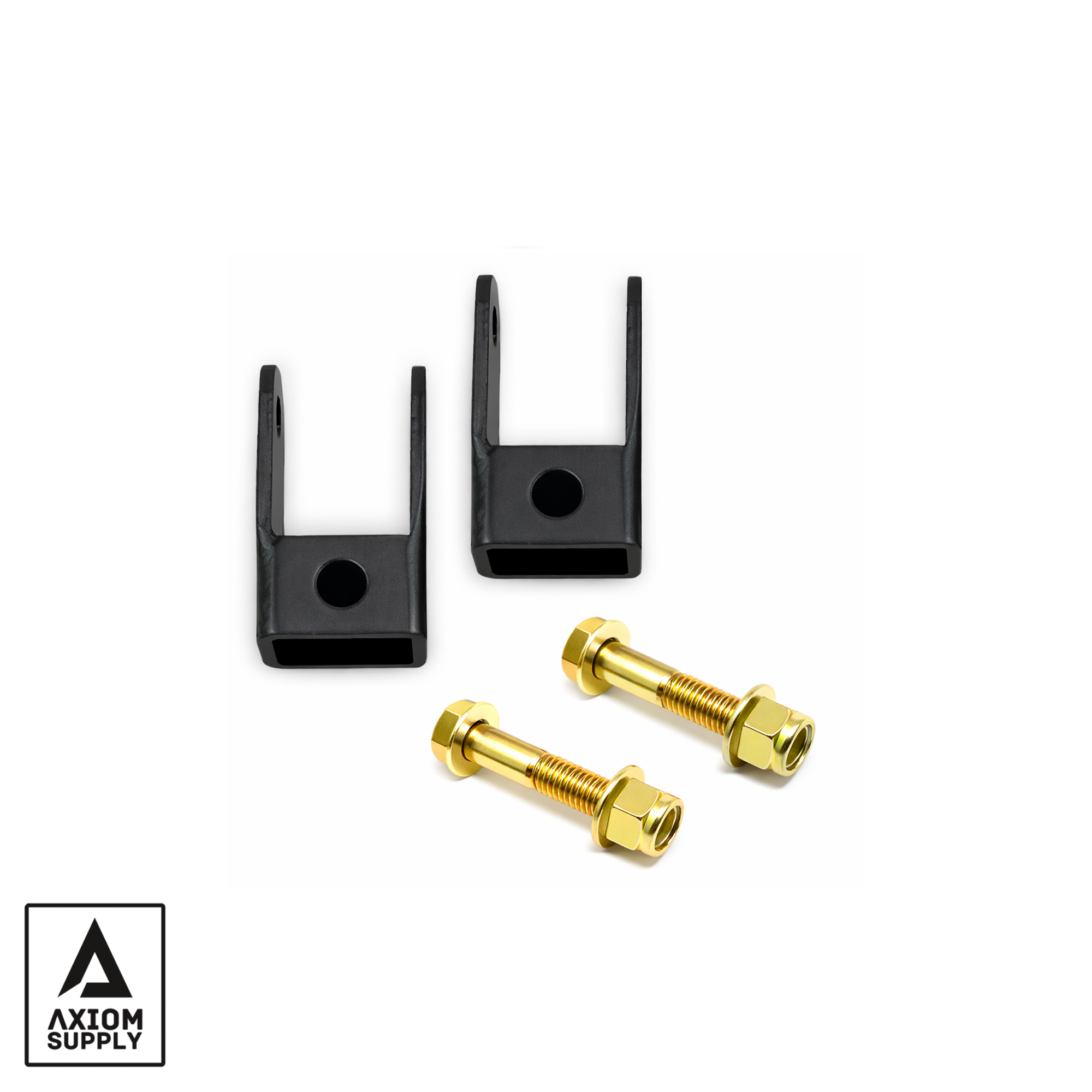 AXGMSE99-XXVEZ Shock Extension Spacer Kit 6 Lug Fits 99-06 Silverado/Sierra 2500/3500, 1500HD, Avalanche, Suburban XL, Yukon XL, and Hummer H2 Axiom Supply - الصورة 1