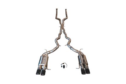 2011-2016 BMW F10 M5 4.4L Catback T304 Stainless Steel Forged Carbon 3.5 Inch Outlet Tips Valvetronic Designs