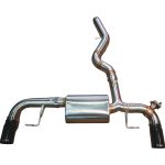 2020-2024 BMW G20, 330i,430i 2.0L Axleback T304 Stainless Steel Black 3.5 Inch Outlet Tips Valvetronic Designs