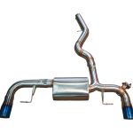 2020-2024 BMW G20, 330i,430i 2.0L Axleback T304 Stainless Steel Burnt 3.5 Inch Outlet Tips Valvetronic Designs