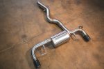 ⁦2020-2024 BMW G20, 330i,430i 2.0L Axleback T304 Stainless Steel Burnt 3.5 Inch Outlet Tips Valvetronic Designs⁩ - الصورة ⁦2⁩