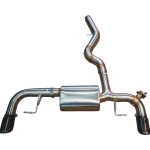 2020-2024 BMW G20, 330i,430i 2.0L Axleback T304 Stainless Steel Forged Carbon 3.5 Inch Outlet Tips Valvetronic Designs