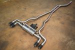 2017-2023 BMW G30, 530i 2.0L Catback Grade 5 Titanium Forged Carbon 3.5 Inch Outlet Tips Valvetronic Designs - Image 2