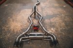 ⁦2019-2025 BMW G42, M240i 3.0L Catback Grade 5 Titanium Forged Carbon 3.5 Inch Outlet Tips Valvetronic Designs⁩ - الصورة ⁦4⁩