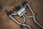 ⁦2022-2025 BMW G87, M2 3.0L Axleback T304 Stainless Steel Carbon Fiber 4.0 Inch Outlet Tips Valvetronic Designs⁩ - الصورة ⁦2⁩