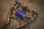 2022-2025 BMW G87, M2 3.0L Axleback Grade 5 Titanium Brushed 3.5 Inch Outlet Tips Valvetronic Designs - Image 3
