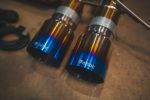 2022-2025 BMW G87, M2 3.0L Axleback Grade 5 Titanium Brushed 3.5 Inch Outlet Tips Valvetronic Designs - Image 4