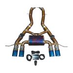 2022-2025 BMW G87, M2 3.0L Axleback Grade 5 Titanium Burnt 3.5 Inch Outlet Tips Valvetronic Designs