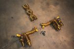 ⁦2016-2020 Ferrari GTC 4 Lusso 6.3L Catback T304 Stainless Steel Finished in Anodized Gold Bespoke OEM Style Tips Valvetronic Designs⁩ - الصورة ⁦2⁩