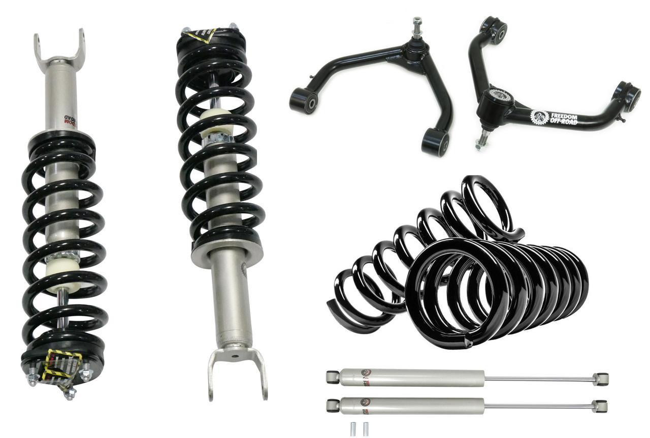 FO-D810-3-KITFO-D709FU-GHNX 3 Inch Lift Kit Front Struts w/ Rear Lift Springs, Shocks, and Control Arms Freedom Off-Road - الصورة 1