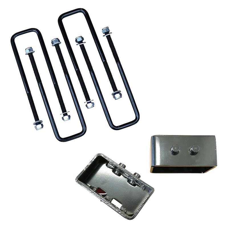 FO-F30130FO-F404-GHNX 3 Inch Rear Lift Blocks w/Extended U-Bolts 04-23 F-150 06-08 Lincoln Mark LT Freedom Off-Road - الصورة 1