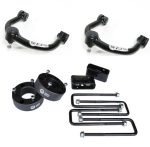 3 Inch Front Strut Spacer/2 Inch Rear Lift Blocks w/ U Bolts and Front Upper Control Arms Freedom Off-Road