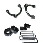 3 Inch Front Strut Spacer/3 Inch Rear Lift Blocks w/ U Bolts and Front Upper Control Arms Freedom Off-Road