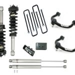 3 بوصة Lift Kit أمامية مساعدات أمامية (Struts) مع كتل خلفية مساعدات (Shocks)، و أذرعة / مقصات (Control Arms) Freedom Off-Road