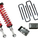 1-4 Inch Adjustable Coilovers 3 Inch Rear Blocks w/U Bolts and Shocks 04-13 F-150 06-08 Mark LT Freedom Off-Road