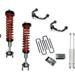1-4 Inch Adjustable Coilovers/3 Inch Rear Blocks w/ U Bolts/Shocks and Front Upper Control Arms Freedom Off-Road