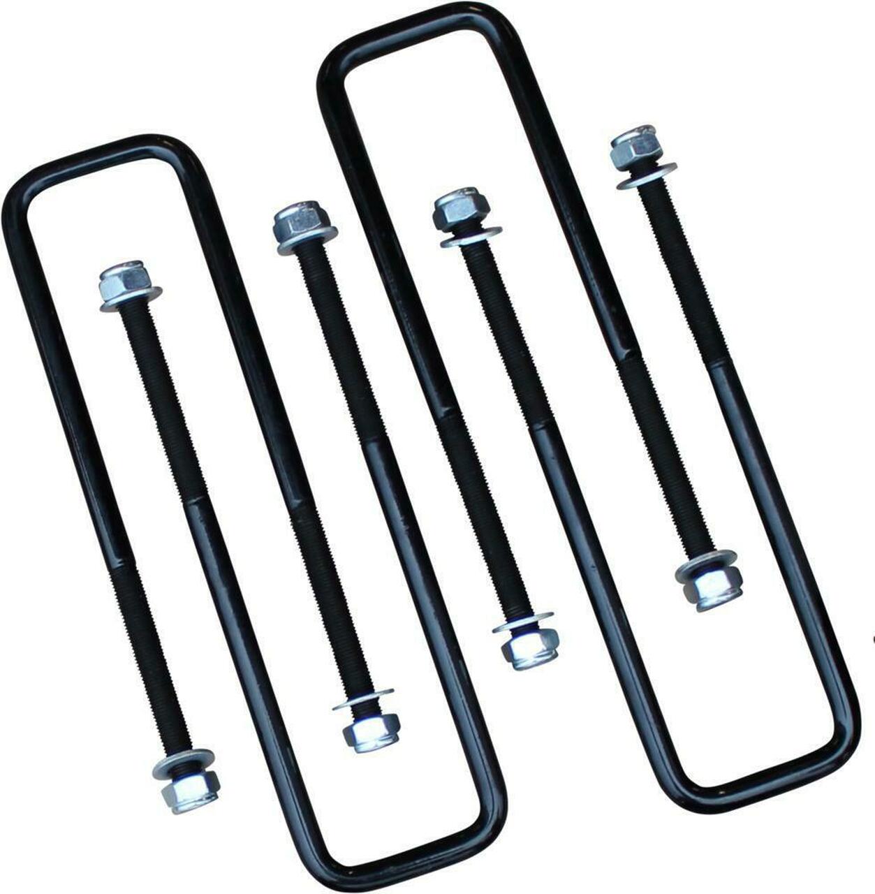 FO-G402-GHNX 4 pcs Square U Bolts for 2.5 Inch Wide Leaf Springs 12 Inch Long 88-99 chevrolet C1500/K1500, 01-19 Silverado/Sierra 1500/01-04 Silverado/Sierra 2500/92-99 K1500/K2500 Suburban 05-23 Titan Freedom Off-Road - الصورة 1